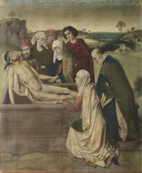 Pochówek, ok. 1450-60 (tempera na płótnie)